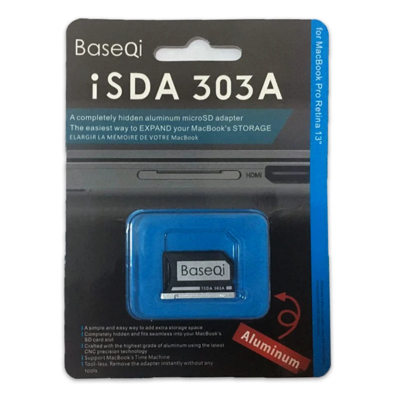 Baseqi para Macbook Pro 14 Polegadas 16 Polegadas Adaptador de Cartão Microsd Completamente Oculto Mac Pro Mini Drive Ano 2022 - Imagem 6