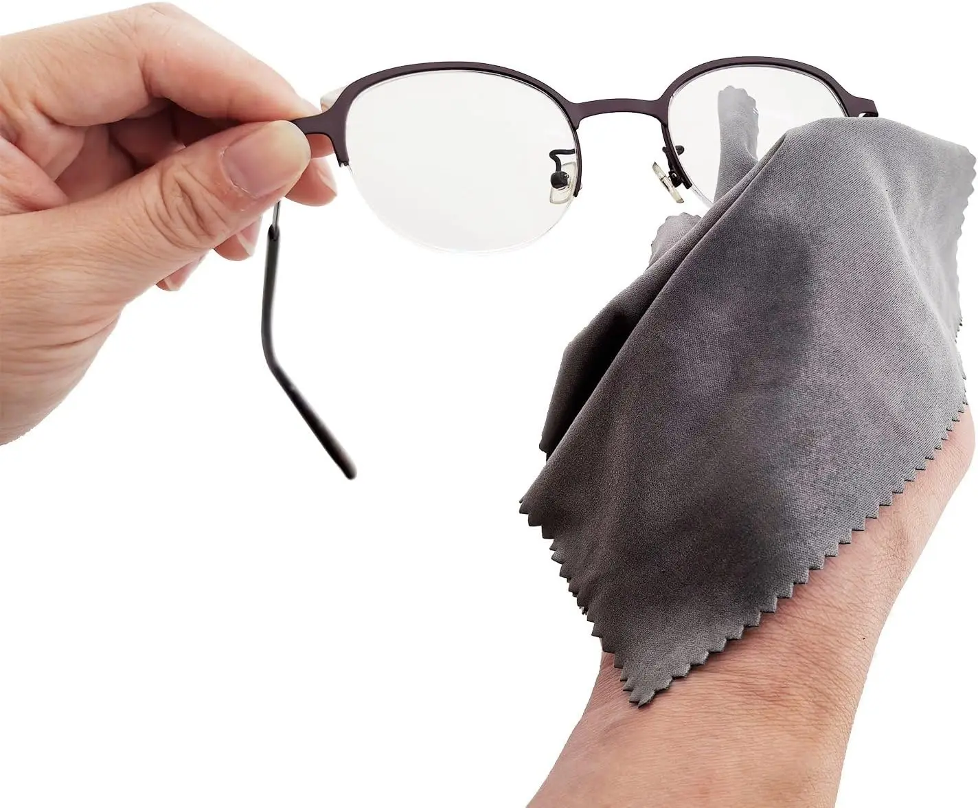 12pcs Eyeglasses Cleaning Cloth 7x6 inch Microfiber Glasses Cleaner Cloth Glass Wipes for Laptop Camera Lenses iPad LCD Screens 2