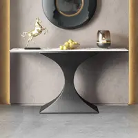 Table Console esthétique entrées modernes Table minimaliste rangement Unique Mesita Recibidor De Entrada meubles De salon 4