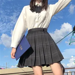 Long/Short Sleeve Full Set Japanese School Uniform Jk Seifuku for Girl High Waist Pleated Skirt Anime Student Cosplay Schoolgirl