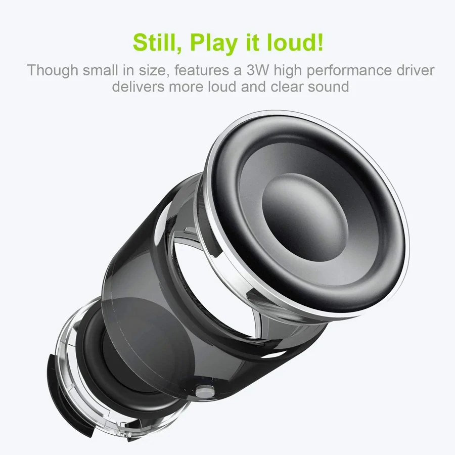 Metal cabinet waterproof speaker showing side view.