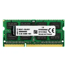 Kingston DDR3 4Gb 8Gb 1066 1333Mhz 1600Mhz DDR3L 8500 10600 12800 204pin 1.35V 1.5V 1Rx8 2Rx8 Notebook Sodimm Ram Geheugen Ddr3