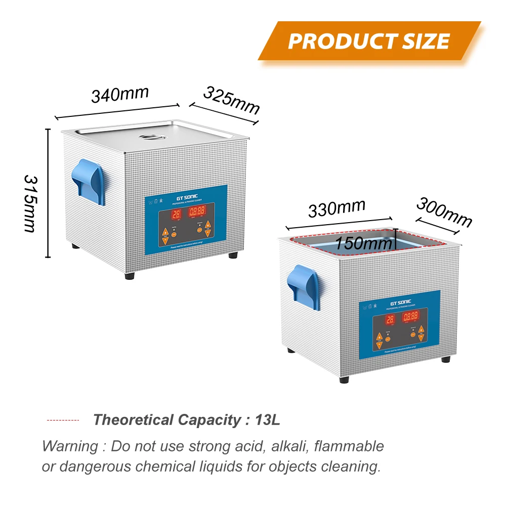 GTSONIC Ultrasonic Cleaner - 2L to 27L Digital Ultrasound Bath with Big Sale Price Description Image.This Product Can Be Found With The Tag Names Digital ultrasonic cleaner 6l, Ultrasonic cleaning machine 3l, Ultrasonic cleaning machine 6l