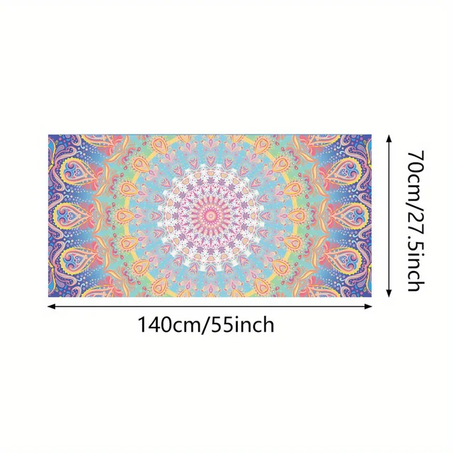 Quick-Dry Tropical Mandala Beach Towel | Soft, Absorbent & Lightweight | Fantasy Woven Towel for Travel & Poolside 3