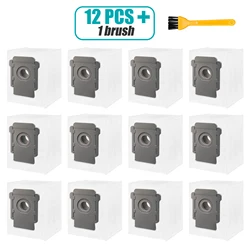 Premium Self - Sealing Vacuum Bags - High - Efficiency for Automatic Dirt Disposal Systems (12 Pcs bag 1 Brush)