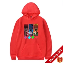 

New Hot Game Friday Night Funkin Print Hoodies Men's Long Sleeve Anime Hooded Sweatshirt Autumn Couples Cartoon Pullovers Tops
