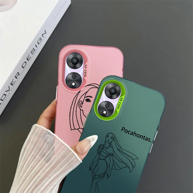 Disney Pocahontas Princess Per Oppo A 31 37 38 55 57 58 74 76 78 94 98 Reno 6 7 8 Z T Pro Custodia Per Telefono Colorata Custodia Morbida Funda