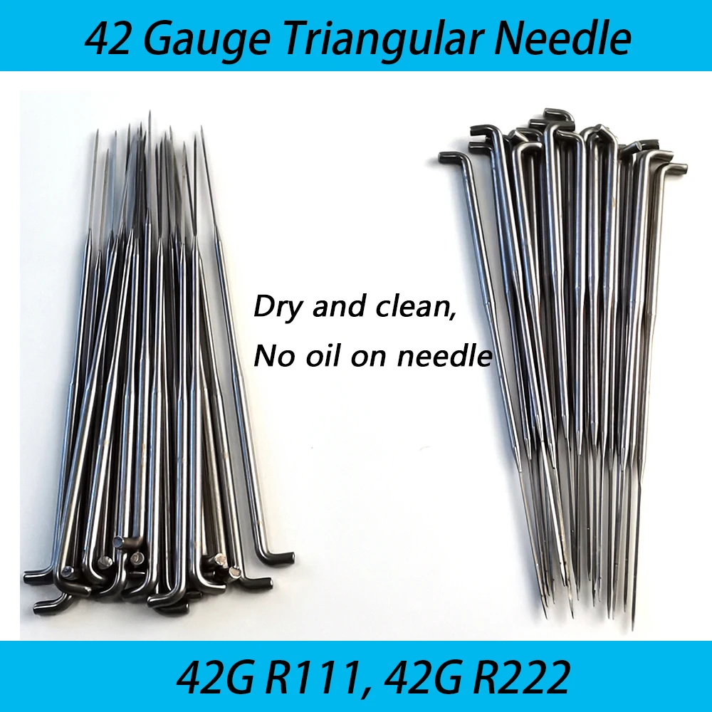 42 Gauge Triangular Needle Supper Fine Triangle Felting Needle 500pcs/lot felting needles For Doll Mohair Rooting