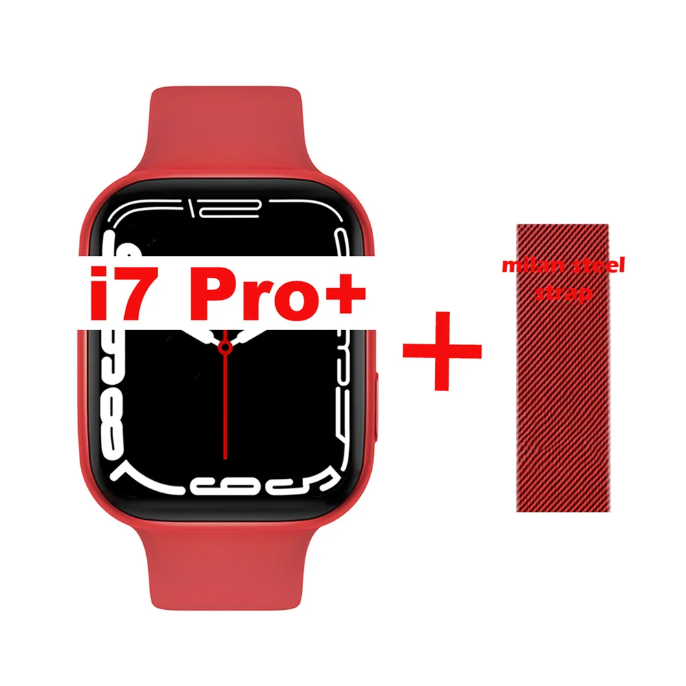 i7 Pro+ Smart Watch Serie7 Bluethooth Call Heart Rate Blood Pressure Sleep Monitoring Long Life Battery Smartwatch for Men Women 
