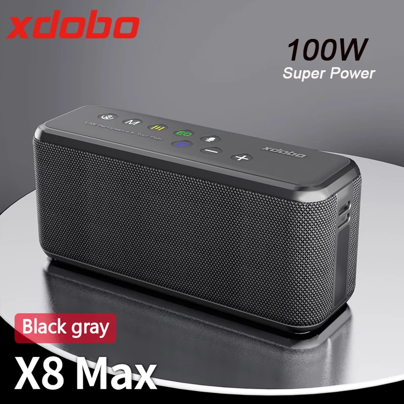 XDOBO X8 Max 100W Super Power Bluetooth-Compatiable Wireless Speaker TWS Subwoofer Power Bank Function Support USB/TF/AUX bluetooth speaker portable speaker audio speaker