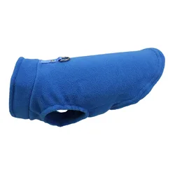 Cozy Fleece Pet Jacket Vest with D - Ring - M (Blue)