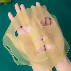 Reusable Silicone Face Mask Cover for Moisturizing and Skincare (1PC Gold)