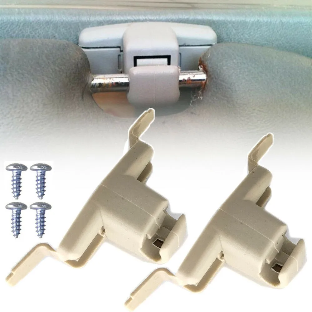 

2pcs Sun Visor Clip Clips Holder Brackets Mount Sun Visor Clip For BMW 3 5 7 Series E46 E38 E39 E53 Replace Car Accessories