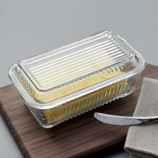 Joie Butter Dish Transparent Lid Plastic BPA Free Kitchen Storage Butter  Container Box Cheese Storage Box Kitchen Utensils - AliExpress