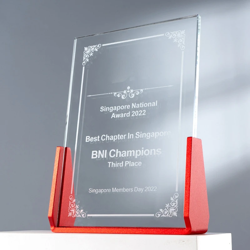 Customized High-end Crystal Trophy, Creative Medal Employee Annual Meeting Anniversary Celebration Souvenir Home Decoration, 1Pc