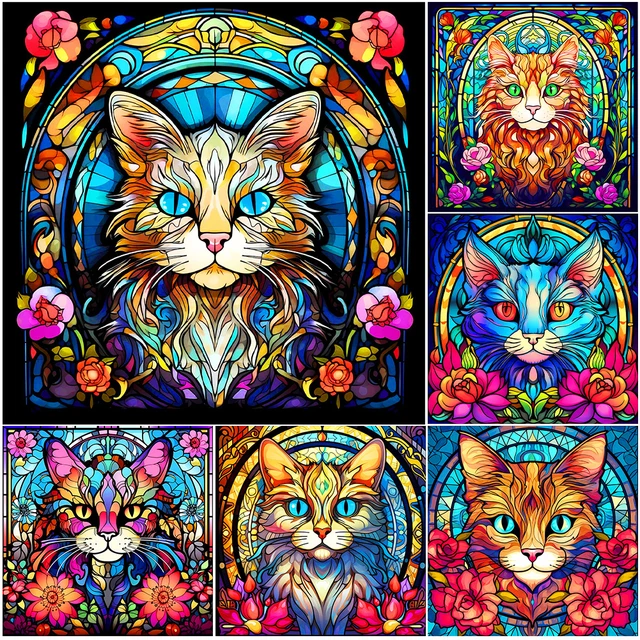 Diy 5d Diamond Painting Kit For Cat, Including Art Craft Canvas, Rhinestone  Crystal, Embroidery Painting With Diamonds, Home Wall Decoration