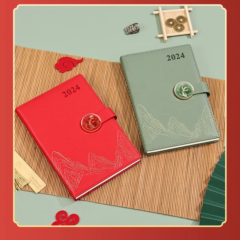 2024 Agenda Book Planner Notepad Portable Notebook Schedule Paper  Multifunction Dividers - AliExpress