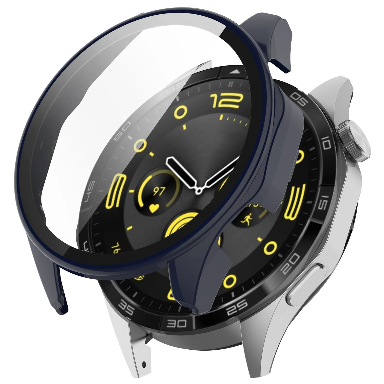 For Honor Watch 4 Pro Case tempered glass screen protector Film Frame All-around For Huawei Watch GT4 46MM Bumper Cover Cases