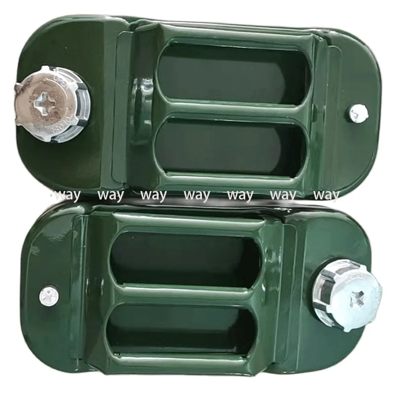 30L Metal Jerry Tank Stainless Steel Fuel Cans Petrol Cans Car Canister Holder With 3 Handles Aluminum Alloy Spout Storage Tank