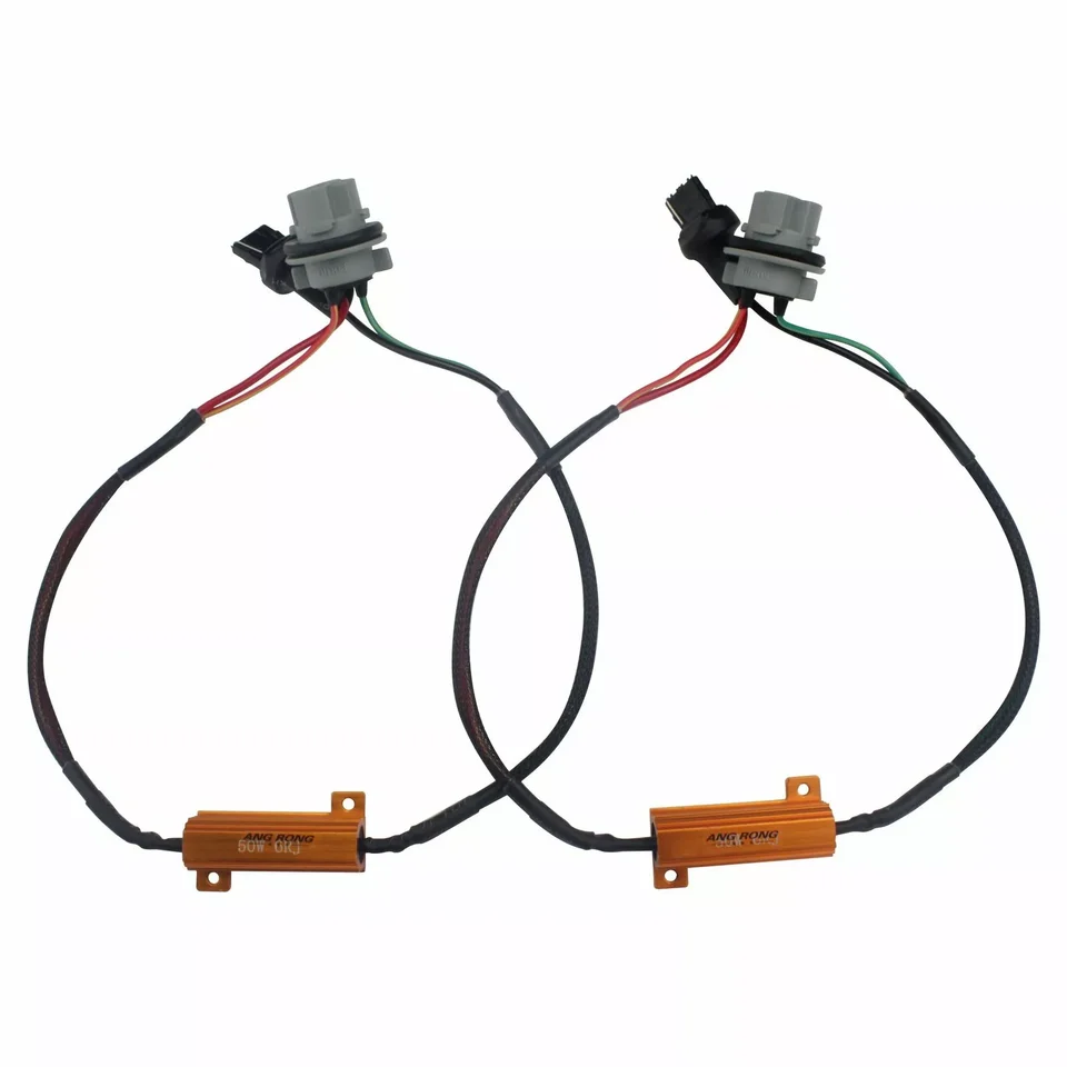 7440 Led Bulb Pair Of Resistor Wiring Harness,7440 T20 50W8RJ Hyper ...