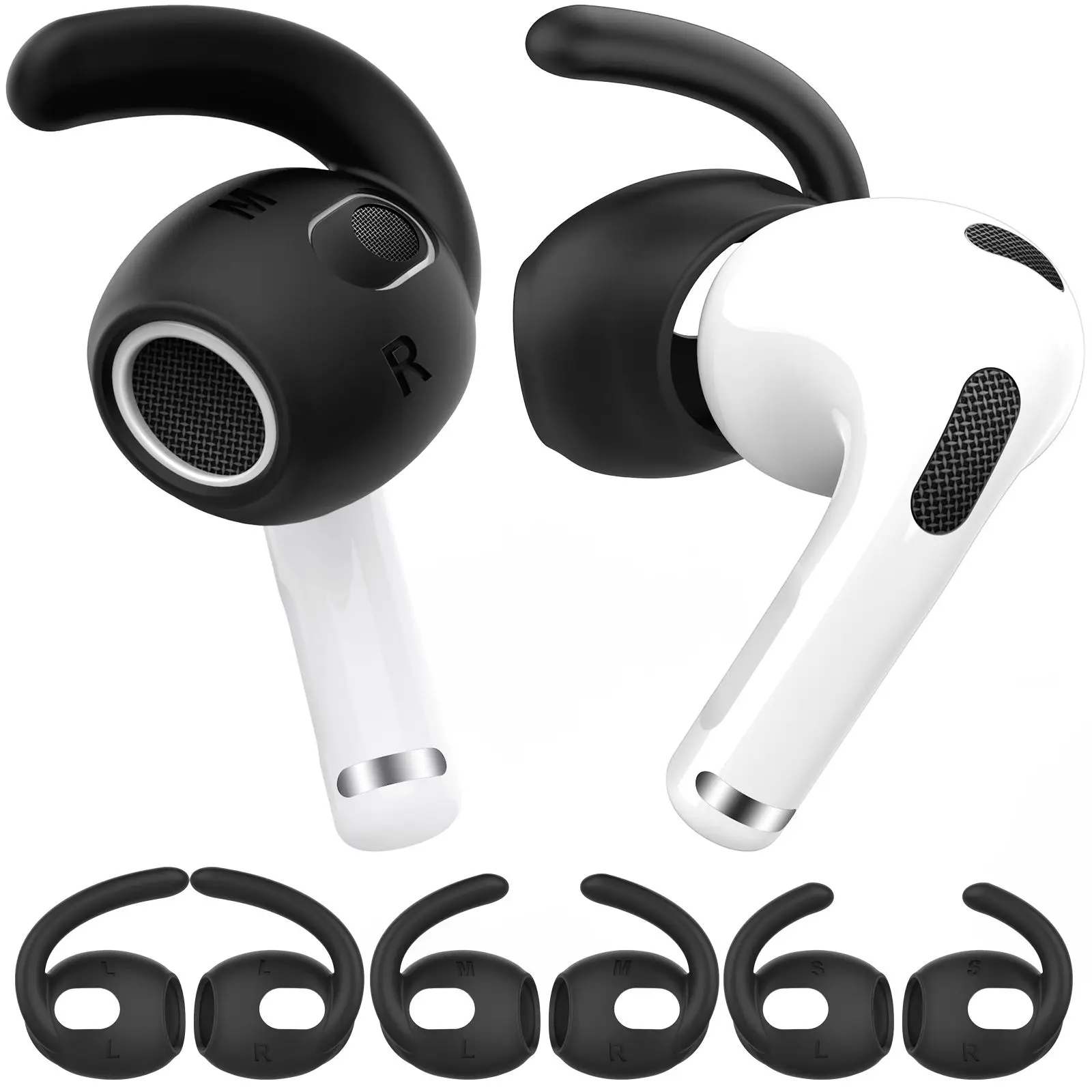 3Pairs S M L Soft Silicone Earbuds 