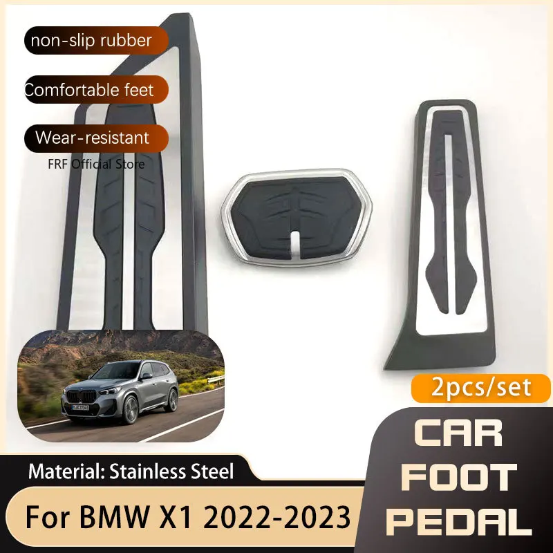 LECREA Auto Pedal Set Für BMW IX IX5 2021-2023 - Anti Rutsch Gaspedal & Bremse, Metall Mit Gummi