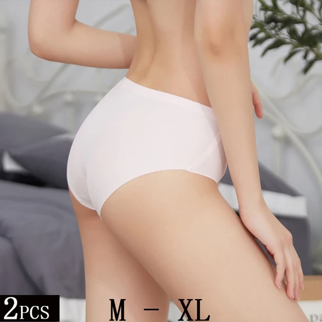 Cute Bear Print Ultra-Thin Nude Ice Silk Underwear Women's Sweet