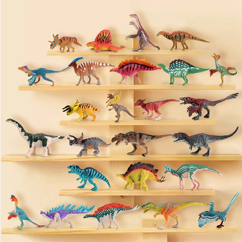 12PCS Dinosaur Toy Model Jurassic World Simulation Dinosaur Children's Early Education Cognitive Educational Toys Christmas Gift