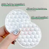 100pcs/200pcs soft and breathable round cotton pad with double-sided texture is used for daily facial cleaning and makeup remova 4