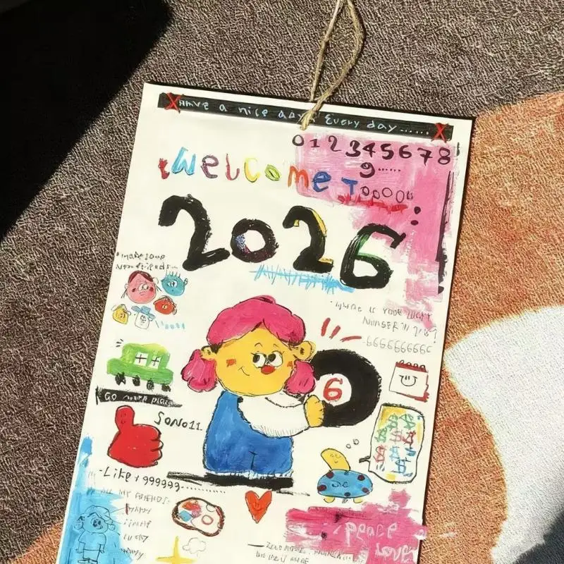 홈 오피스를 위한 소형 365일 달력 2026 플래너 연간 어젠다 주최자