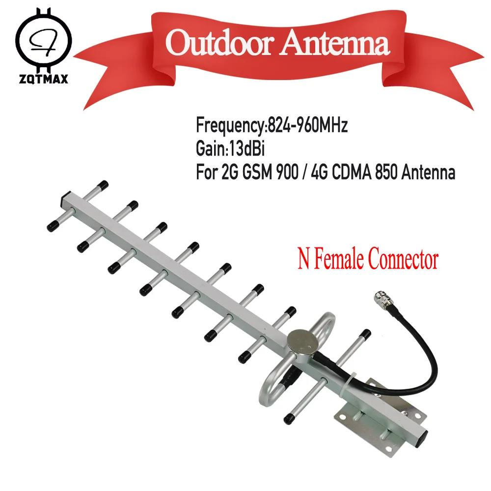 Zqtmax 9 Unit 13db Yagi Antenna For Cell Phone Signal Booster 800 / 850