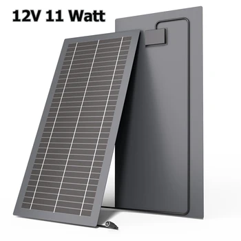 Solar Panel Kit pannello solare 12V Caricatore solare impermeabile IP65 Caricatore portatile ad energia solare Caricabatteria per auto ad alta efficienza da 11W