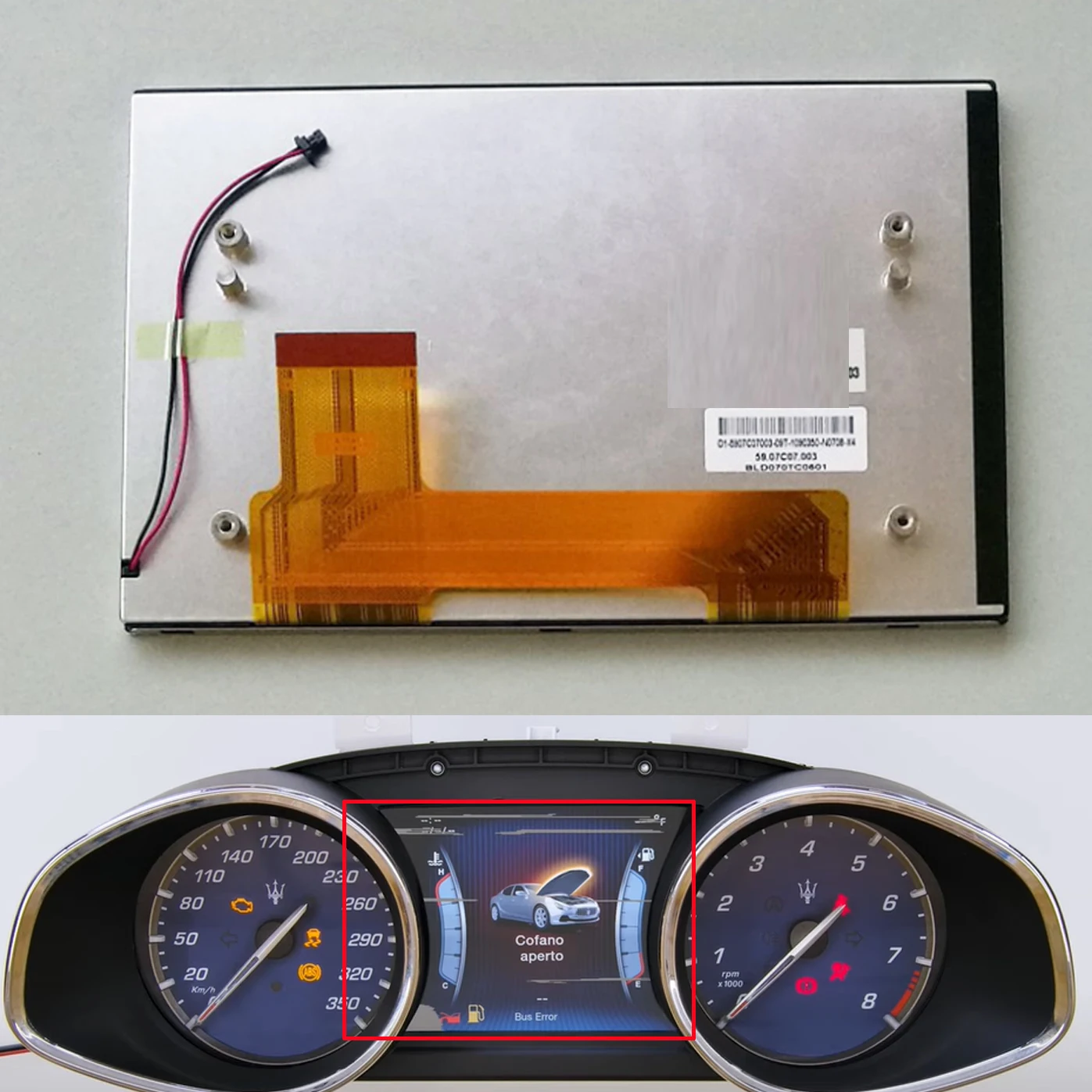 LCD Display For Maserati dashboards Maserati Ghibli Levante Quattropor