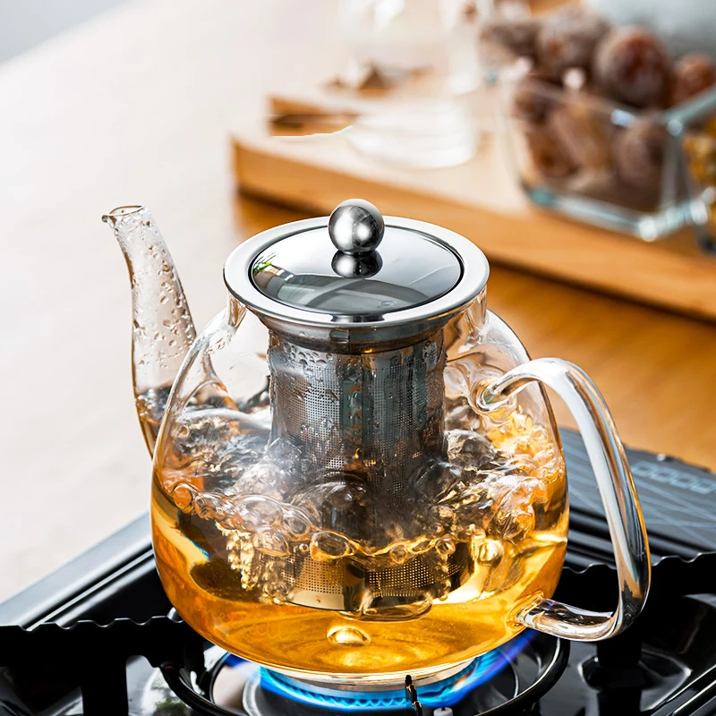 Glass Tea Maker Heat-resistant Black Tea Pu'er Steam Teapot