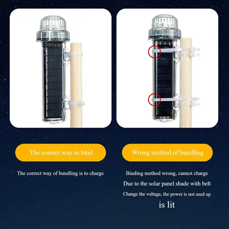 Marine Flashing Light Solar Powered Net Beacon Light Waterproof Intelligent Light Control Sensing Lamp For Night Fishing Night 3