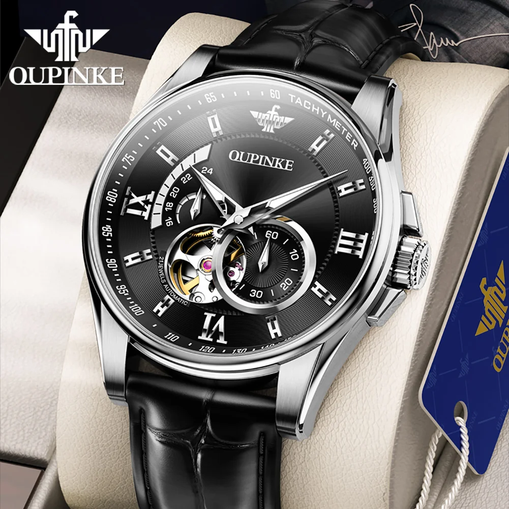 Oupinke Original Men's Luxury Watch Automatic Mechanical Watches
