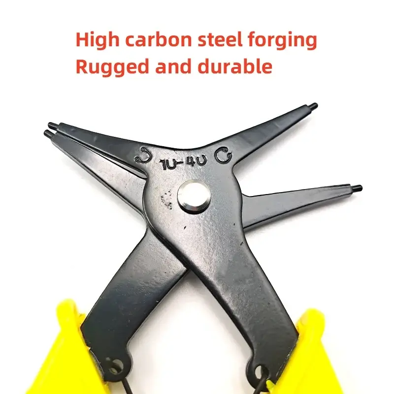 Circlip Pliers 2 in 1 Internal and External Dual Purpose Pliers External Spring Pliers Large Retaining Ring Removal Tool 1pcs image 3