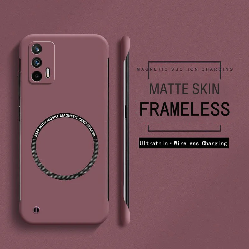 Frameless Magnetic Slim Case with Wireless Charging and Matte Finish