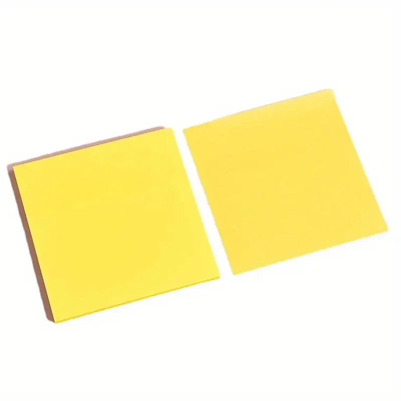 Vibrant Waterproof Transparent Sticky Note Pads - 50 Sheets of Self-Adhesive Memo Notes