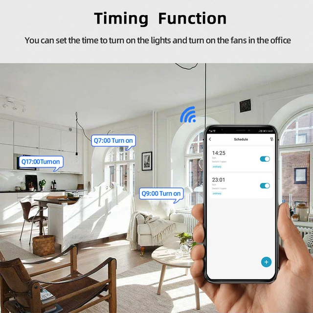 Smart Garage Door Opener Zigbee Inching Self-locking Switch Relay 433 Remote Control Receiver Voice Controller Alexa Tuya APP 5
