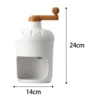 Ice Crusher Machine Manual Rotary Crushed Ice Maker for Party, Bars, Restaurants Lightweight Built in Spring Press Portable 6