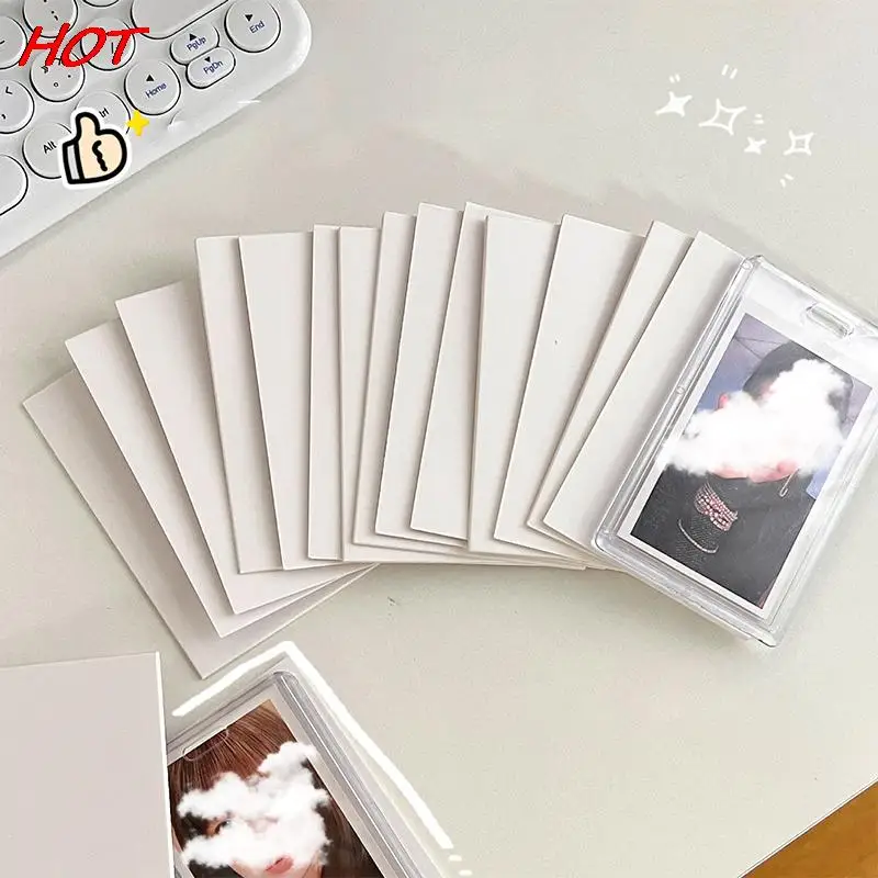 작은 카드 보호 판지, 흰색 두꺼운 종이 잼 크래프트 종이, DIY 수제 카드 제작, 양면 공예 종이, 10 개