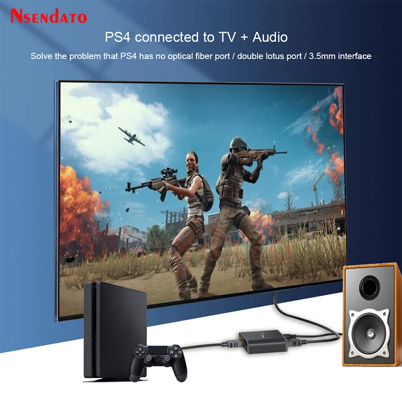 HDMI-Compatible 2.0 Switcher Audio Extractor Splitter 4k 60hz HDMI to HDMI Optical TOSLINK SPDIF 3.5mm Converter 5.1CH/2.0ch ARC