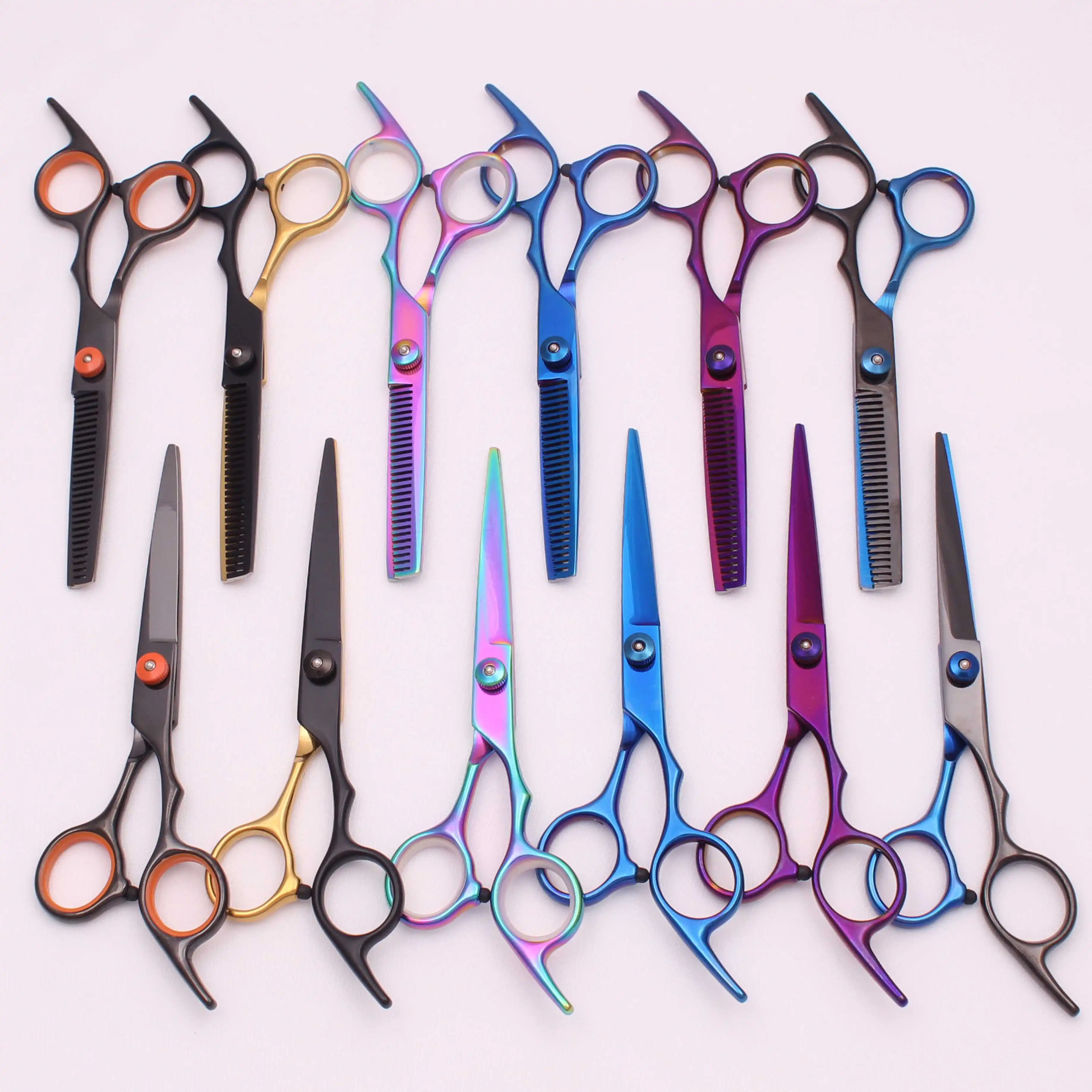 Hairdressing Scissors 6.0" Hair Scissors Professional Cutting Shears Thinning Haircut Comb Razors Sets Salon Barber & Home