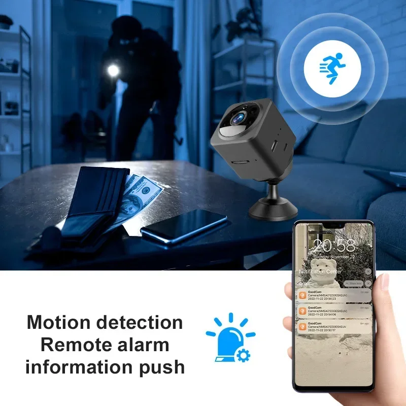 PEGATAH 1080P HD Mini Camera WiFi Wireless Home Security Surveillance Cameras Night Vision Smart Home Sports Monitor