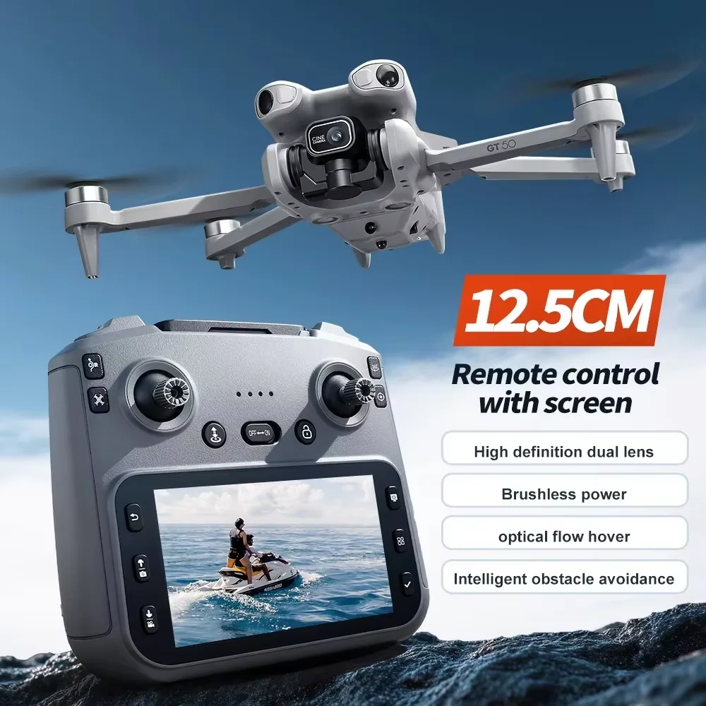 Vue rapprochée de la caméra 8K HD intégrée au Mini Drone pliable avec stabilisateur