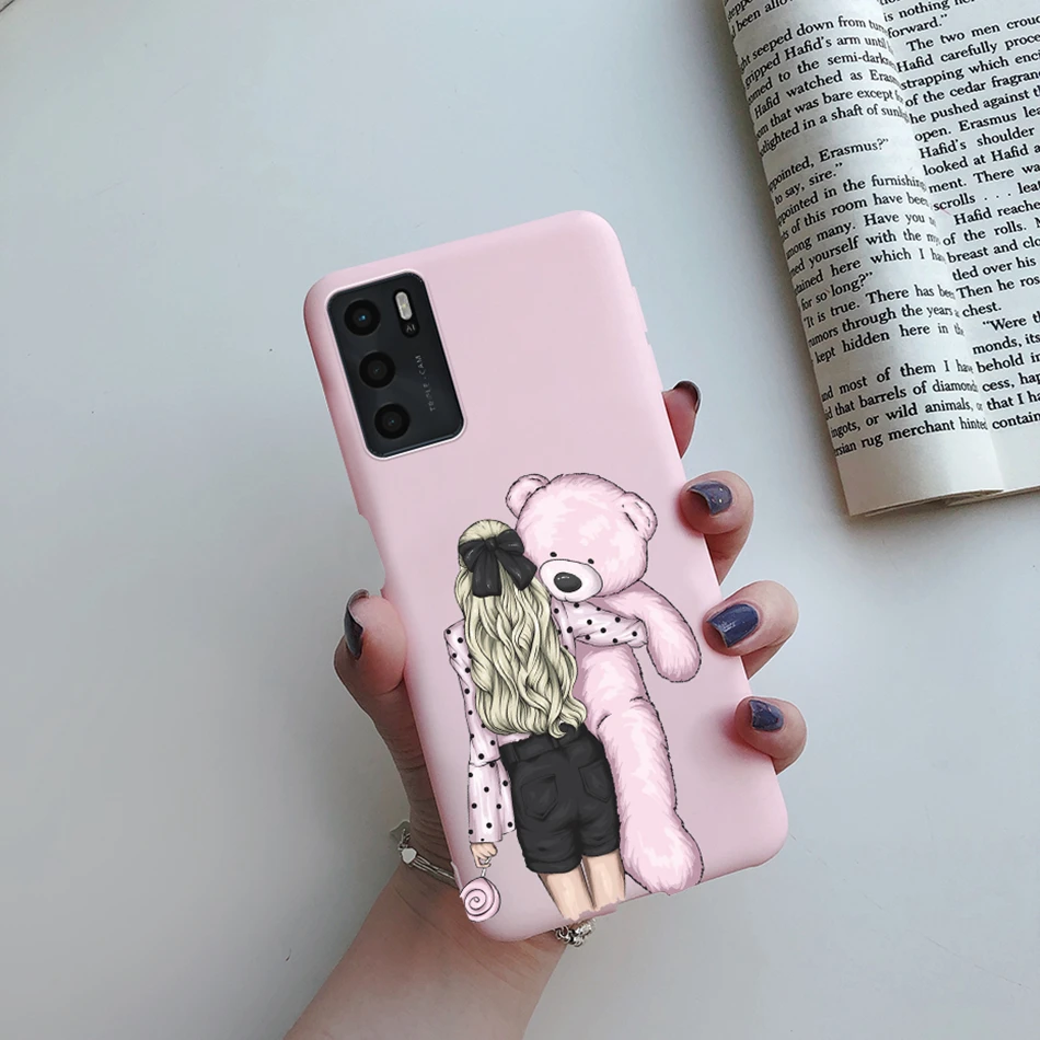 For OPPO A16 A16S 2021 Case Beauty Girls Painted Phone Case For OPPOA16 A 16 CPH2269 A54S 4G CPH2273 Soft Cover Protect Bumper cases for oppo cases