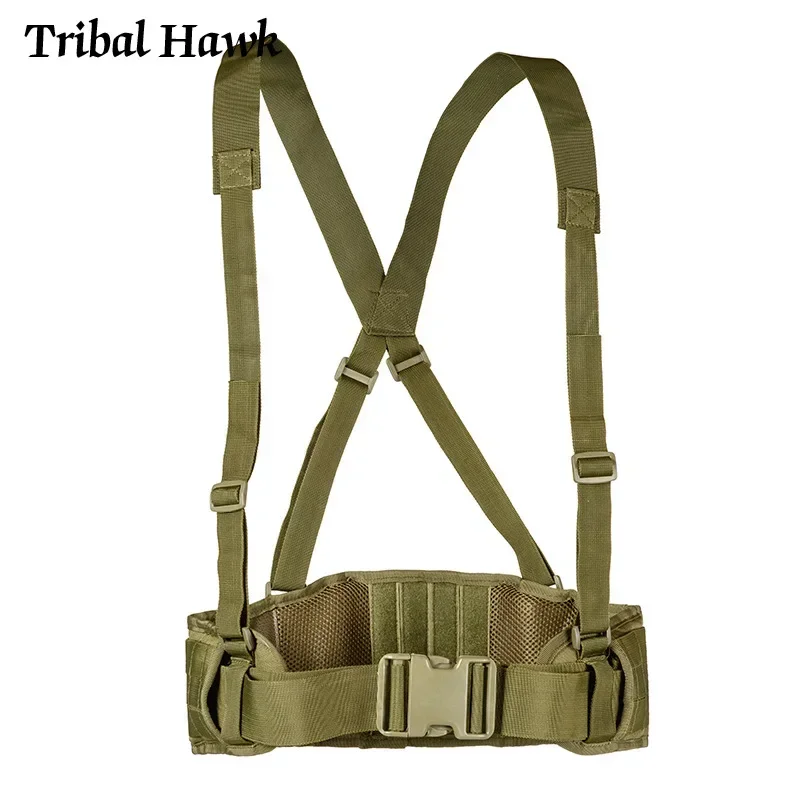 Tactical Belt Airsoft Molle Combat Battle Men Comfortable Soft Padded Removable EAS H-shaped