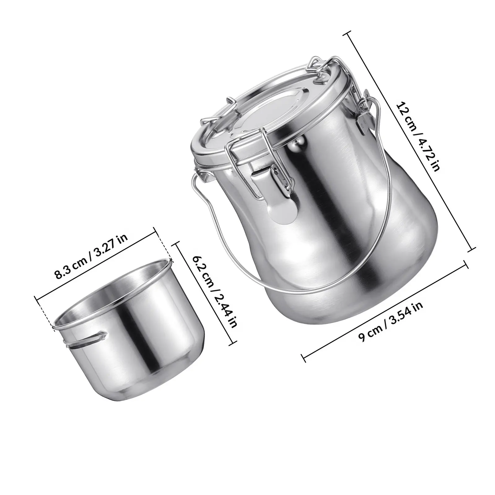 금속 브러시 세척 버킷 대형 스테인레스 스틸 휴대용 덮개형 페인트 브러시 세척기 야외 스케치 여행용 페인팅 도구