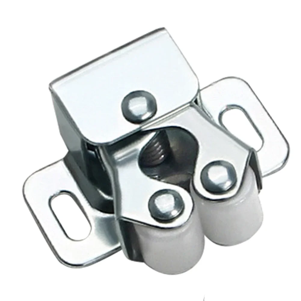Furniture Door Stoppers Cupboard Cabinet Door Roller Latch Twin Double Catches Striker Screws